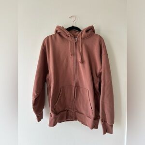 TNA Cozy Fleece Boyfriend Zip Hoodie